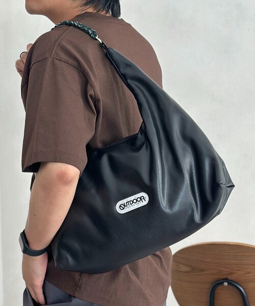 OUTDOOR PRODUCTS(アウトドアプロダクツ)の「パラコードパフトート(トートバッグ・メンズ・ブラック系その他/ネイビー/ブラック・FREE)」の1枚目の写真