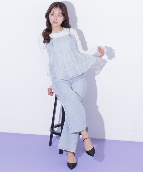 JILL by JILL STUART(ジルバイジルスチュアート)の「フラワーチュールキャミブラウス(シャツ/ブラウス・レディース・ブルー/ホワイト/ピンク・FREE)」の18枚目の写真