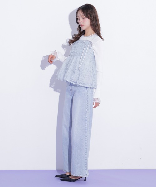 JILL by JILL STUART(ジルバイジルスチュアート)の「フラワーチュールキャミブラウス(シャツ/ブラウス・レディース・ブルー/ホワイト/ピンク・FREE)」の21枚目の写真