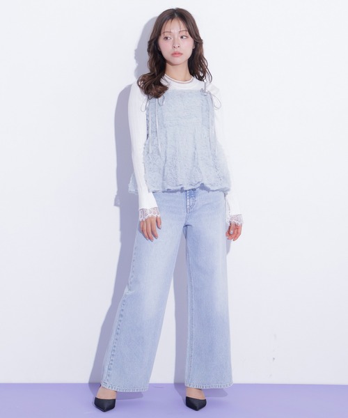 JILL by JILL STUART(ジルバイジルスチュアート)の「フラワーチュールキャミブラウス(シャツ/ブラウス・レディース・ブルー/ホワイト/ピンク・FREE)」の20枚目の写真
