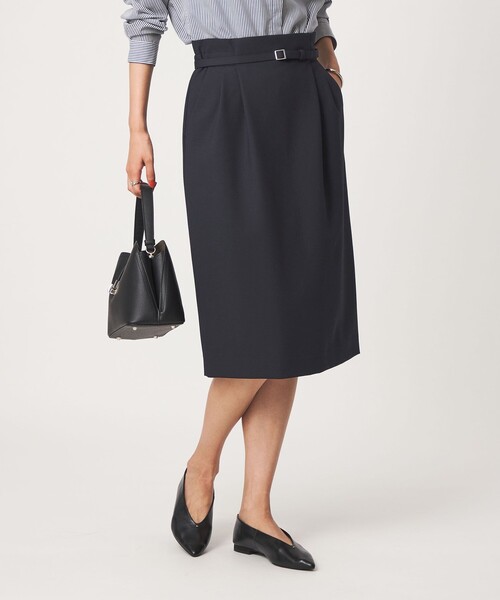 green label relaxing（グリーンレーベルリラクシング）の「［size SHORT/TALLあり］ライト ダブルクロス タイトスカート（スカート・レディース・ベージュ/ブラック/ネイビー/グレー・34/36/38/SHORT/40/42/44/46/TALL）」の6枚目の写真