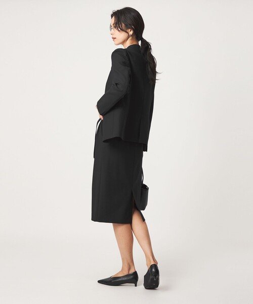 green label relaxing（グリーンレーベルリラクシング）の「［size SHORT/TALLあり］ライト ダブルクロス タイトスカート（スカート・レディース・ベージュ/ブラック/ネイビー/グレー・34/36/38/SHORT/40/42/44/46/TALL）」の14枚目の写真