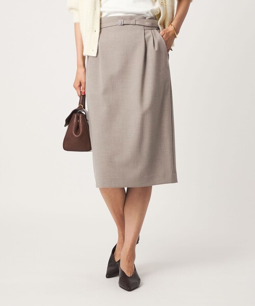 green label relaxing（グリーンレーベルリラクシング）の「［size SHORT/TALLあり］ライト ダブルクロス タイトスカート（スカート・レディース・ベージュ/ブラック/ネイビー/グレー・34/36/38/SHORT/40/42/44/46/TALL）」の18枚目の写真