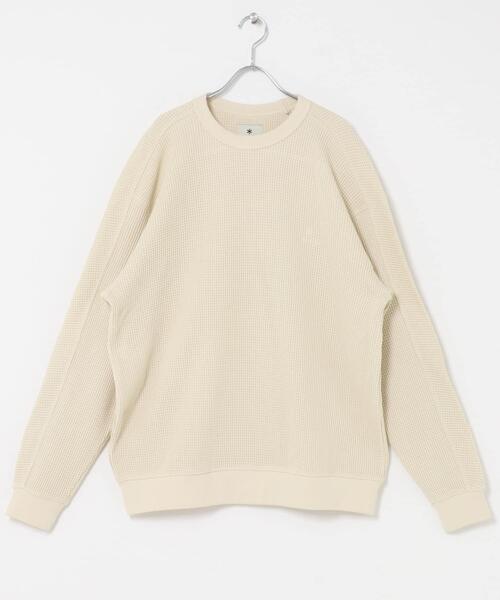 Snow Peak(スノーピーク)の「『別注』Snow Peak Apparel×DOORS HEAVYWEIGHT WAFFLE PULLOVER 26AW(Tシャツ/カットソー・メンズ・ブラウン/ブラック/アイボリー・MEDIUM/X-LARGE/LARGE)」の9枚目の写真