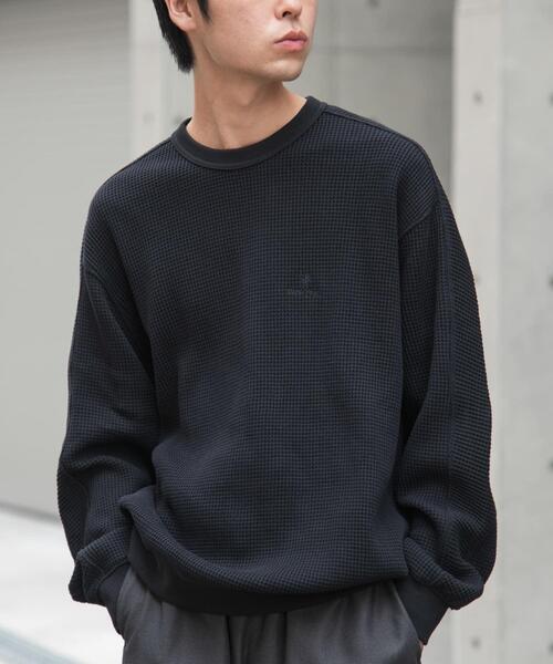 Snow Peak(スノーピーク)の「『別注』Snow Peak Apparel×DOORS HEAVYWEIGHT WAFFLE PULLOVER 26AW(Tシャツ/カットソー・メンズ・ブラウン/ブラック/アイボリー・MEDIUM/X-LARGE/LARGE)」の12枚目の写真