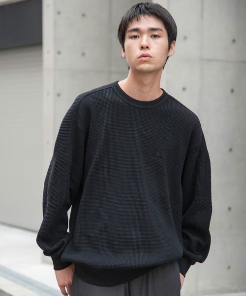 Snow Peak(スノーピーク)の「『別注』Snow Peak Apparel×DOORS HEAVYWEIGHT WAFFLE PULLOVER(Tシャツ/カットソー・メンズ・ブラウン/ブラック/アイボリー・MEDIUM/X-LARGE/LARGE)」の10枚目の写真