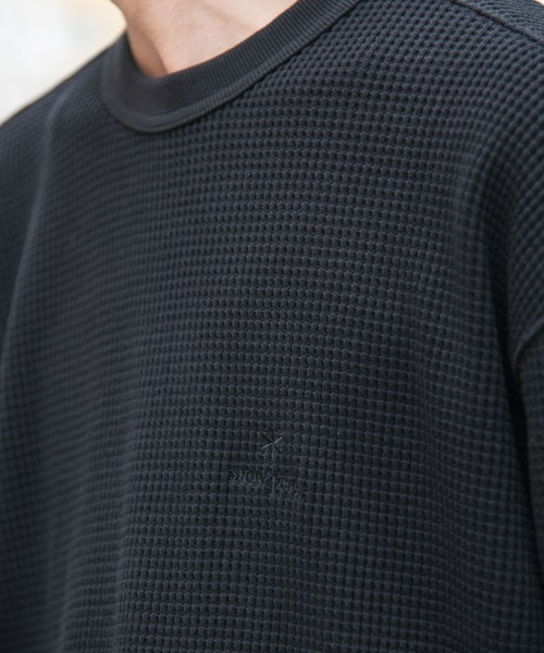 Snow Peak(スノーピーク)の「『別注』Snow Peak Apparel×DOORS HEAVYWEIGHT WAFFLE PULLOVER(Tシャツ/カットソー・メンズ・ブラウン/ブラック/アイボリー・MEDIUM/X-LARGE/LARGE)」の12枚目の写真