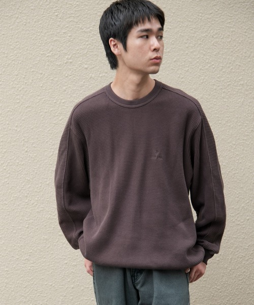 Snow Peak(スノーピーク)の「『別注』Snow Peak Apparel×DOORS HEAVYWEIGHT WAFFLE PULLOVER(Tシャツ/カットソー・メンズ・ブラウン/ブラック/アイボリー・MEDIUM/X-LARGE/LARGE)」の18枚目の写真