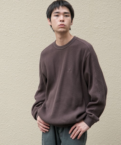 Snow Peak(スノーピーク)の「『別注』Snow Peak Apparel×DOORS HEAVYWEIGHT WAFFLE PULLOVER(Tシャツ/カットソー・メンズ・ブラウン/ブラック/アイボリー・MEDIUM/X-LARGE/LARGE)」の19枚目の写真
