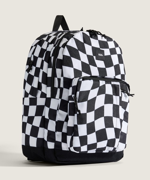 VANS（バンズ）の「OLD SKOOL TREK バックパック / Old Skool Trek Backpack CHECKE VN000HRHFS81（バックパック/リュック・メンズ・ブラック×ホワイト・ONE SIZE）」の2枚目の写真