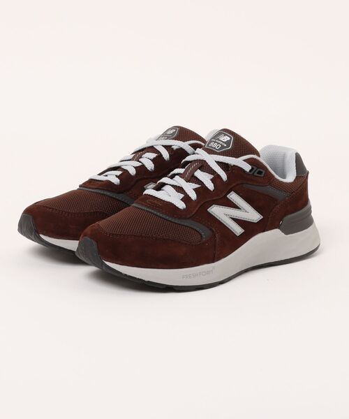 NEW BALANCE(ニューバランス)の「new balance ニューバランス WALKING FRESH FOAM X 880 V7【軽量/幅広4E】メンズスニーカー(ウォーキングフレッシュフォームX880) M8806XS ダークブラウン(スニーカー・メンズ・ダークブラウン・26.0cm/26.5cm/27.0cm/27.5cm/28.0cm/25.5cm)」の1枚目の写真
