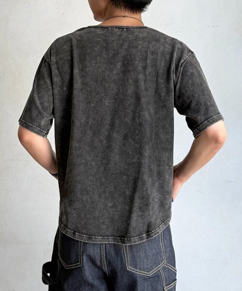 U.S. POLO ASSN.(ユーエスポロアッスン)の「UネックT(Tシャツ/カットソー・メンズ・ブラック/オフホワイト・MEDIUM/LARGE)」の8枚目の写真