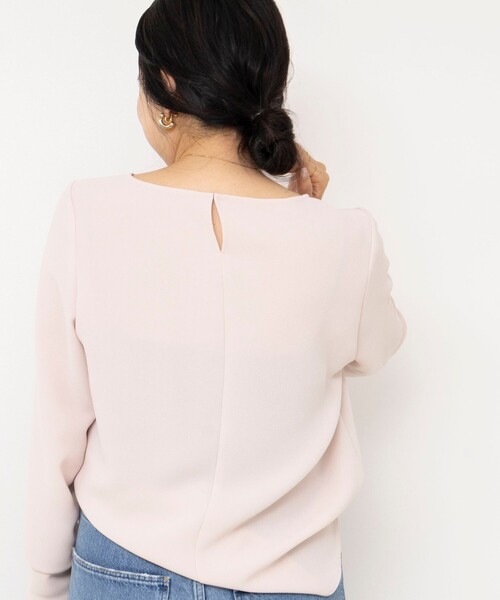 NOLLEY’S Sophi(ノーリーズソフィ)の「ジョーゼットTブラウス(シャツ/ブラウス・レディース・ホワイト/ベビーピンク・38)」の12枚目の写真