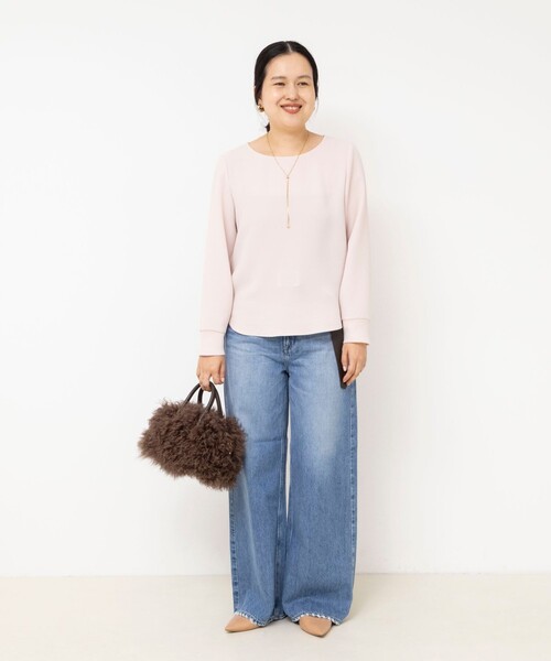 NOLLEY’S Sophi(ノーリーズソフィ)の「ジョーゼットTブラウス(シャツ/ブラウス・レディース・ホワイト/ベビーピンク・38)」の13枚目の写真