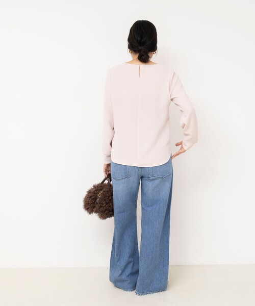 NOLLEY’S Sophi(ノーリーズソフィ)の「ジョーゼットTブラウス(シャツ/ブラウス・レディース・ホワイト/ベビーピンク・38)」の15枚目の写真