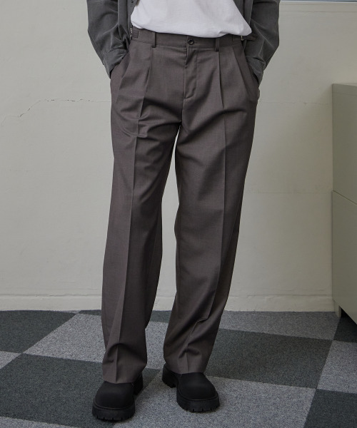 IHDO(アヒドゥ)の「テーラードエアサマーアジャストスラックス_チャコールブラウン(スラックス・メンズ・その他・MEDIUM/LARGE)」の2枚目の写真