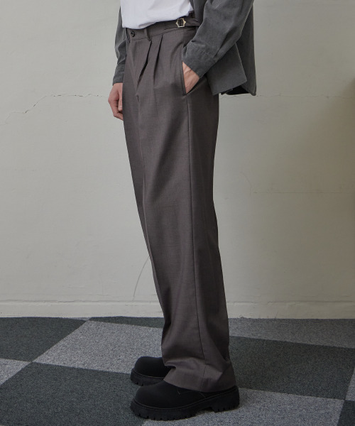 IHDO(アヒドゥ)の「テーラードエアサマーアジャストスラックス_チャコールブラウン(スラックス・メンズ・その他・MEDIUM/LARGE)」の3枚目の写真