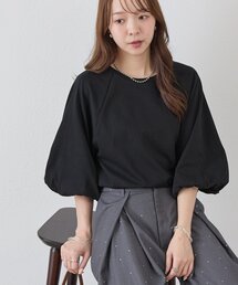 【WEB限定】ラグラン切替パフスリーブTシャツ