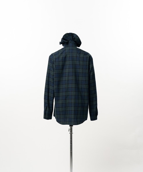 KEISUKEYOSHIDA（ケイスケヨシダ）の「Ruffle-Trimmed Plaid Flannel Shirt（シャツ/ブラウス・レディース・ネイビー/カーキ・M/S）」の16枚目の写真