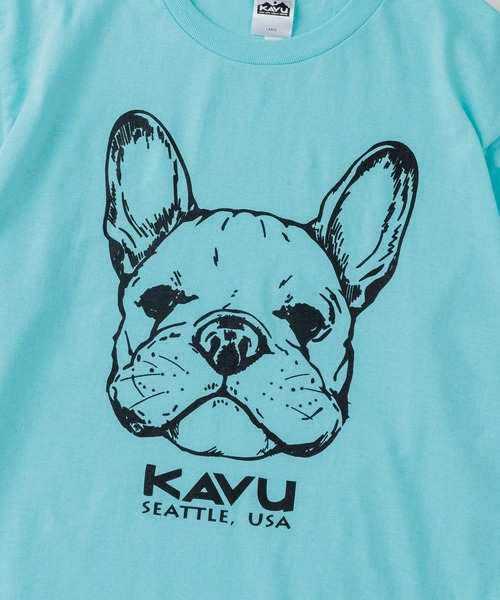 KAVU(カブー)の「KAVU/カブー 22 Dog LS Tee/22 ドッグ ロングスリーブ Tシャツ(Tシャツ/カットソー・メンズ・グレー/ホワイト/ミント・X-LARGE/MEDIUM/LARGE)」の11枚目の写真