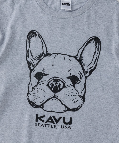 KAVU(カブー)の「KAVU/カブー 22 Dog LS Tee/22 ドッグ ロングスリーブ Tシャツ(Tシャツ/カットソー・メンズ・グレー/ホワイト/ミント・X-LARGE/MEDIUM/LARGE)」の7枚目の写真