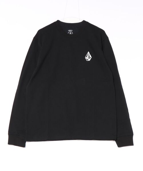 VOLCOM(ボルコム)の「VOLCOM メンズ STONESTOWN LS ロンT 【2026年秋冬モデル】/ボルコムバックプリントロゴ長袖ロンT(Tシャツ/カットソー・メンズ・バーガンディー/ホワイト/ブラック・MEDIUM/LARGE/X-LARGE)」の2枚目の写真