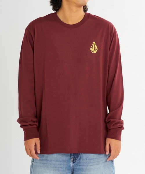 VOLCOM(ボルコム)の「VOLCOM メンズ STONESTOWN LS ロンT 【2026年秋冬モデル】/ボルコムバックプリントロゴ長袖ロンT(Tシャツ/カットソー・メンズ・バーガンディー/ホワイト/ブラック・MEDIUM/LARGE/X-LARGE)」の13枚目の写真