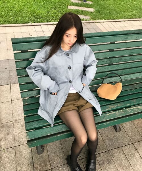 LETTER FROM MOON(レターフロムムーン)の「オフセットボタンコーデュロイパンツ(ブラウン)(その他パンツ・レディース・その他・MEDIUM/SMALL)」の8枚目の写真