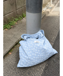 Floral Shopper Bag Ocean Blue
