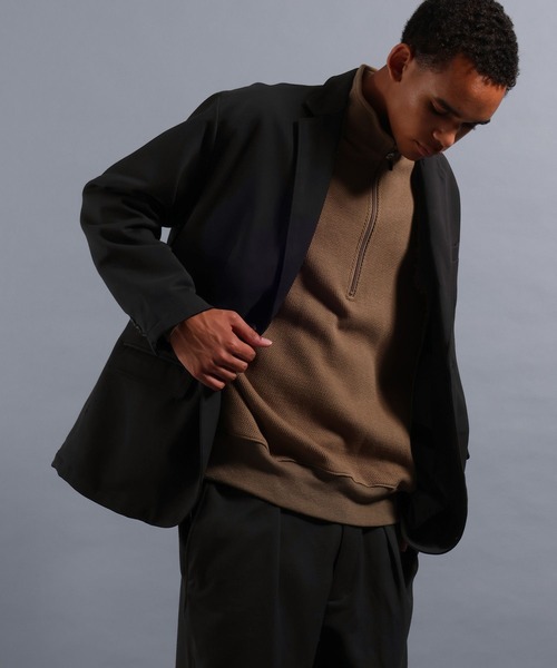 NUMERALS（ヌメラルズ）の「[NUMERALS]EASY CARE SINGLE TAILORED JACKET（テーラードジャケット・メンズ・ブラック/ネイビー・LARGE/MEDIUM）」の7枚目の写真