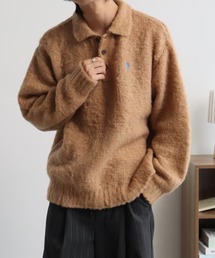 【U.S. POLO ASSN./ユーエスポロアッスン】別注 ミニマルシャギー ニットポロシャツ