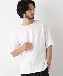 スラブヘンリーワイドTシャツ 半袖