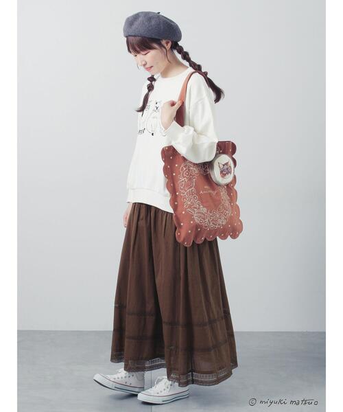 Samansa Mos2(サマンサ モスモス)の「【miyuki matsuo×SamansaMos2】ふかふかポーチ(ハンドバッグ・レディース・キナリ・F)」の6枚目の写真