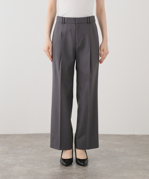 Spick & Span(スピックアンドスパン)の「《セットアップ可》サキソニータックイージーストレートパンツ(スラックス・レディース・チャコールグレー/ベージュ・38/36)」の11枚目の写真