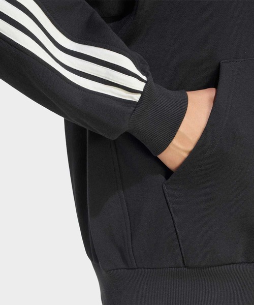 adidas(アディダス)の「アディダス KIT スリーストライプス フルジップパーカー / アディダス adidas(パーカー・メンズ・ブラック・XX-LARGE/3XL/LARGE/MEDIUM/SMALL/X-LARGE/X-SMALL)」の4枚目の写真