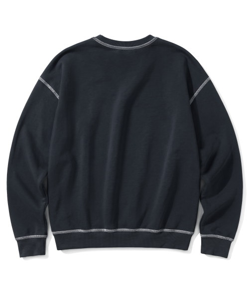 F.ILLUMINATE(フィルミネイト)の「カバーステッチスウェットシャツ-3Color(スウェット・レディース・グレー/ネイビー/ブラック・SMALL/MEDIUM/LARGE)」の7枚目の写真