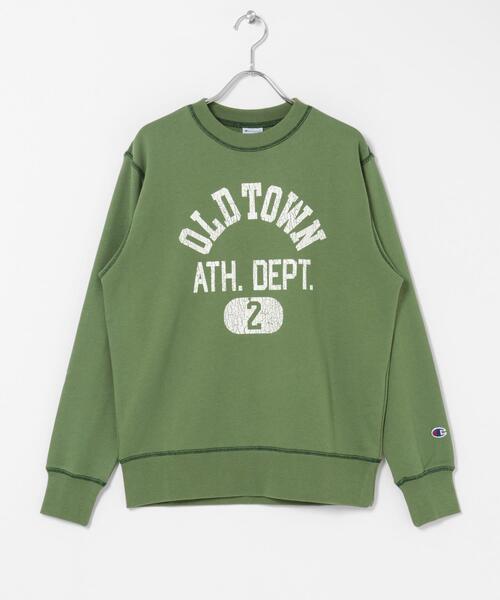 Champion(チャンピオン)の「Champion CREW NECK SWEATSHIRTS(スウェット・レディース・チャコールグレー/グレー/グリーン・SMALL)」の3枚目の写真