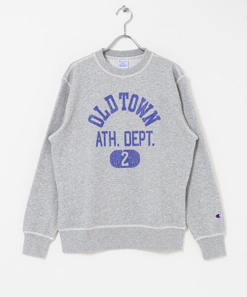 Champion(チャンピオン)の「Champion CREW NECK SWEATSHIRTS(スウェット・レディース・チャコールグレー/グレー/グリーン・SMALL)」の4枚目の写真