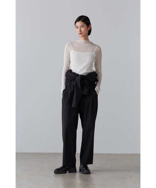 YLEVE(イレーヴ)の「YLEVE / WOOL TROPICAL A/O(つなぎ/オールインワン・レディース・ベージュ/グレー・1/0)」の3枚目の写真