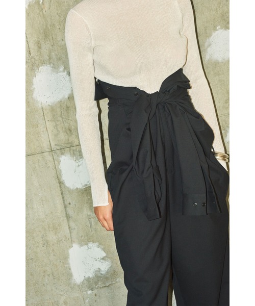 YLEVE(イレーヴ)の「YLEVE / WOOL TROPICAL A/O(つなぎ/オールインワン・レディース・ベージュ/グレー・1/0)」の7枚目の写真