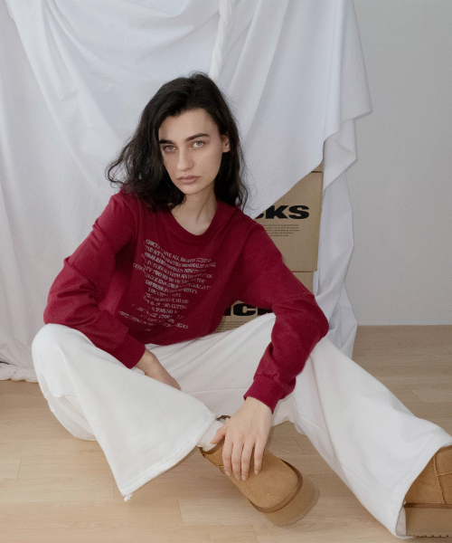 CHICKS（チックス）の「ビビッドツーポケットワイドスウェットパンツ アイボリー（スウェットパンツ・レディース・アイボリー・ONE SIZE）」の3枚目の写真