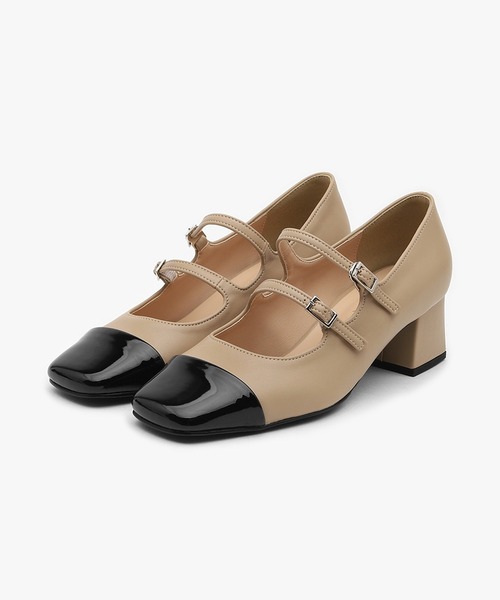 SAPPUN(サプン)の「Salvia(サルビア)メリージェーンパンプス(220-65209)SAPPUN(サプン)(パンプス・レディース・ブラック/ベージュ・22.5/23/23.5/24/24.5)」の1枚目の写真