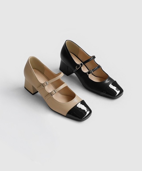 SAPPUN(サプン)の「Salvia(サルビア)メリージェーンパンプス(220-65209)SAPPUN(サプン)(パンプス・レディース・ブラック/ベージュ・22.5/23/23.5/24/24.5)」の3枚目の写真