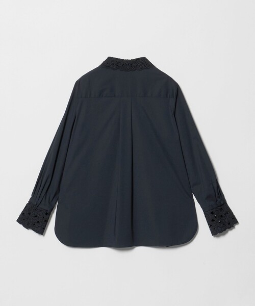 UNITED ARROWS(ユナイテッドアローズ)の「4WAY エンブロイダリー バンドカラー シャツ(シャツ/ブラウス・レディース・ホワイト/ベージュ/ライトブルー/ネイビー・FREE)」の5枚目の写真
