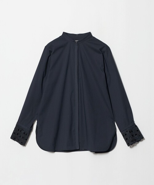UNITED ARROWS(ユナイテッドアローズ)の「4WAY エンブロイダリー バンドカラー シャツ(シャツ/ブラウス・レディース・ホワイト/ベージュ/ライトブルー/ネイビー・FREE)」の11枚目の写真