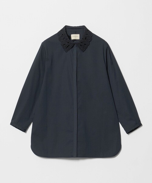 UNITED ARROWS(ユナイテッドアローズ)の「4WAY エンブロイダリー バンドカラー シャツ(シャツ/ブラウス・レディース・ホワイト/ベージュ/ライトブルー/ネイビー・FREE)」の15枚目の写真