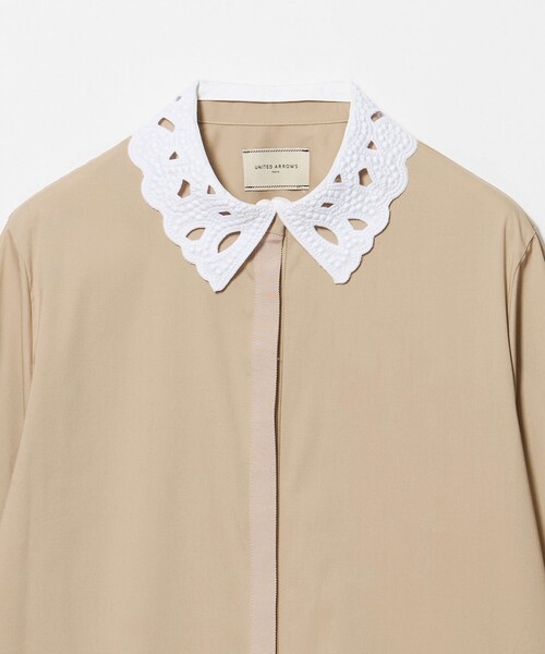 UNITED ARROWS(ユナイテッドアローズ)の「4WAY エンブロイダリー バンドカラー シャツ(シャツ/ブラウス・レディース・ホワイト/ベージュ/ライトブルー/ネイビー・FREE)」の22枚目の写真