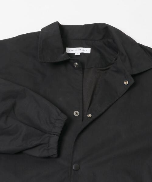 URBAN RESEARCH（アーバンリサーチ）の「COTTON NYLON COACH JACKET（ブルゾン・メンズ・ブラック/ブラウン・LARGE/MEDIUM）」の4枚目の写真