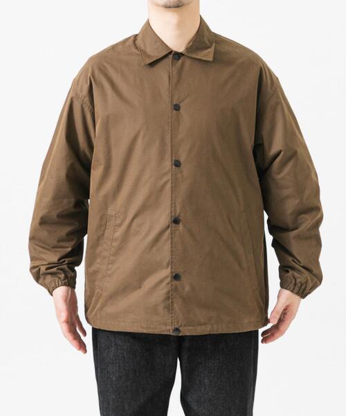 URBAN RESEARCH（アーバンリサーチ）の「COTTON NYLON COACH JACKET（ブルゾン・メンズ・ブラック/ブラウン・LARGE/MEDIUM）」の5枚目の写真