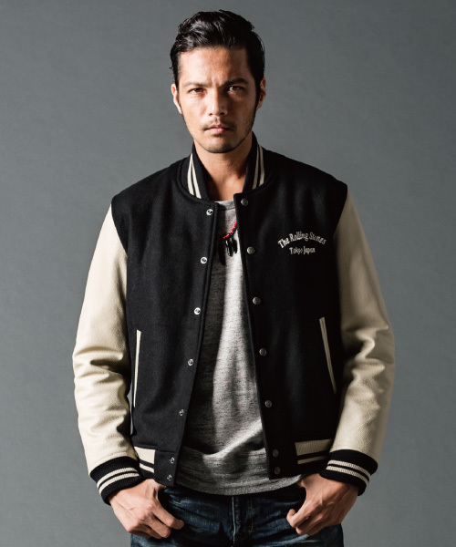 JACKROSE（ジャックローズ）の「TRS袖レザースタジャンTOKYO（スタジャン・メンズ・ブラック×ホワイト/ブラック×ブラック・XX-LARGE/XL/L/M）」の3枚目の写真